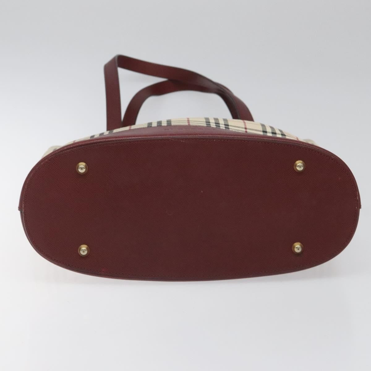 Burberry Nova Check Tote Canvas and Leather, BEIGE, CANVAS, Tote bag