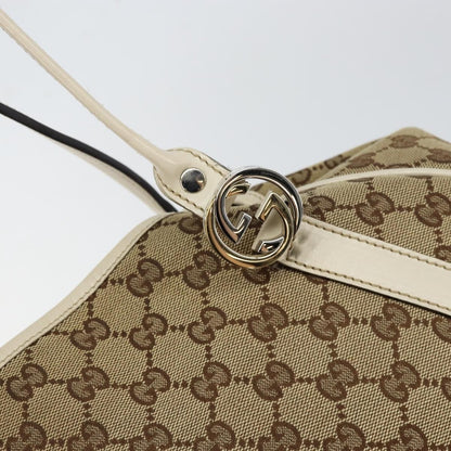 Gucci Twins Tote GG Canvas, BEIGE, CANVAS, Tote bag