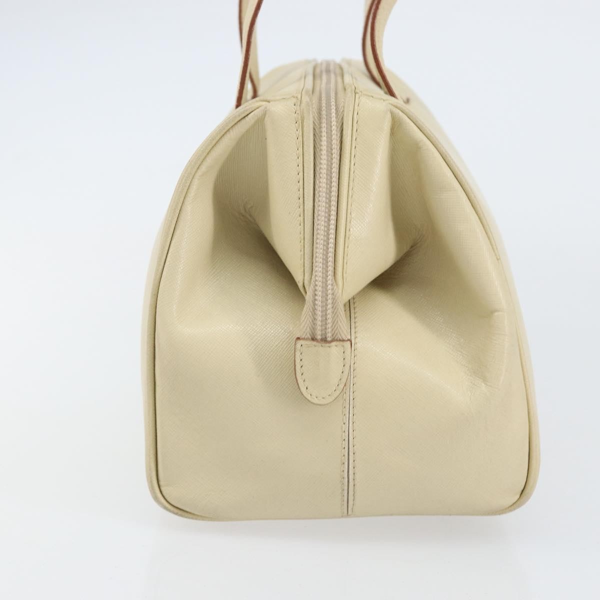 Prada Vintage Handbag Leather, BEIGE, LEATHER, Handbag