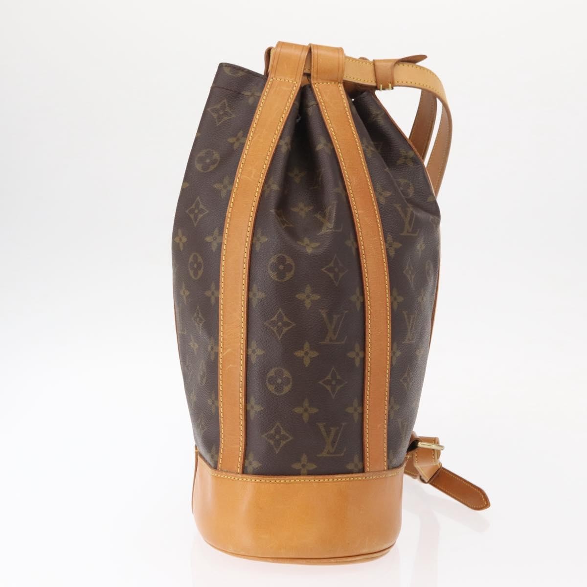 Louis Vuitton Randonnee Backpack Monogram Canvas, BROWN, CANVAS, Backpack