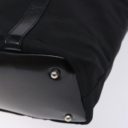 Gucci Vintage Bamboo Handle Tote Nylon, BLACK, NYLON, Tote bag