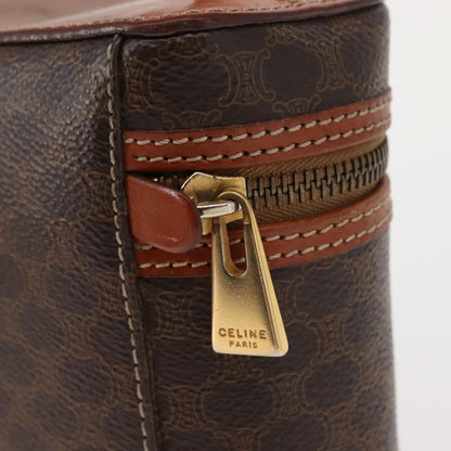 Celine Macadam Vanity Bag Canvas, BROWN, CANVAS, Handbag