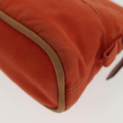 Hermes Bolide Travel Pouch Canvas, ORANGE, CANVAS, Travel bag