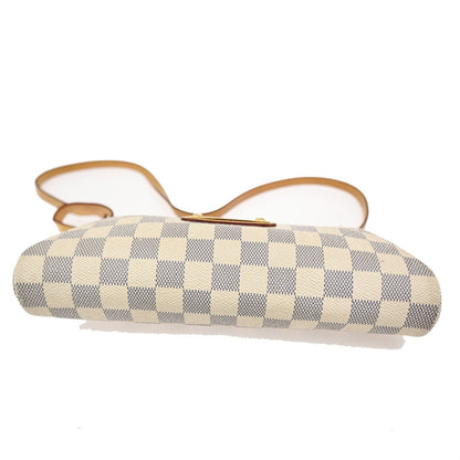 Louis Vuitton Eva Handbag Damier, WHITE, CANVAS, Shoulder bag