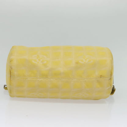 Chanel Travel Line Barrel Bag Nylon, YELLOW, NYLON, Travel bag