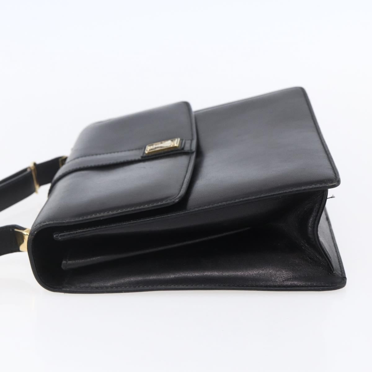 Burberry Vintage Shoulder Bag Leather, BLACK, LEATHER, Shoulder bag
