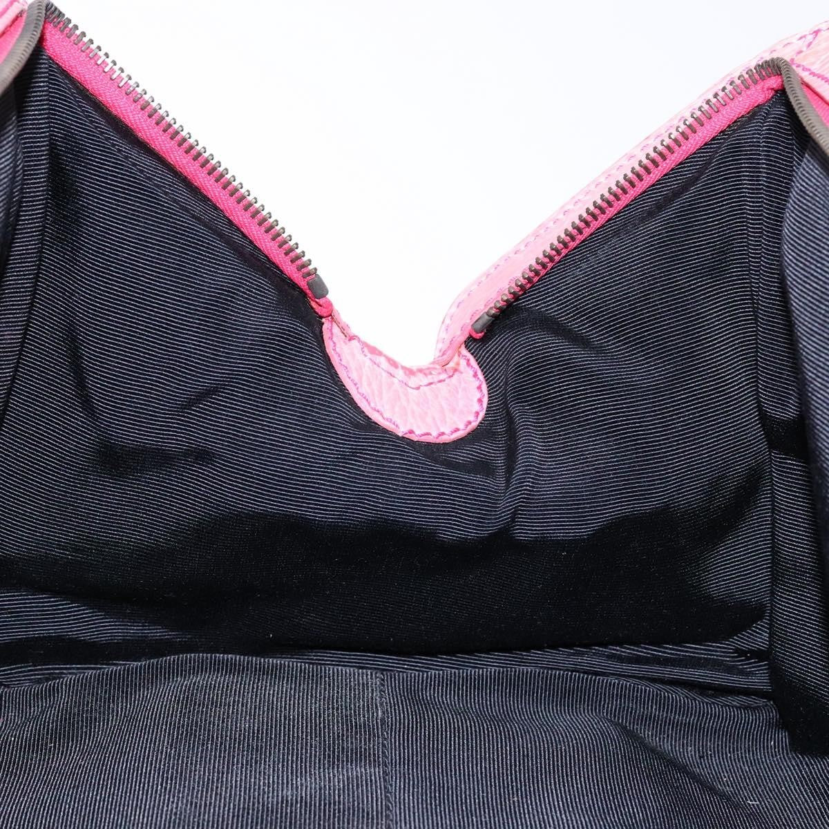 Celine Ella Satchel Leather, PINK, LEATHER, Handbag