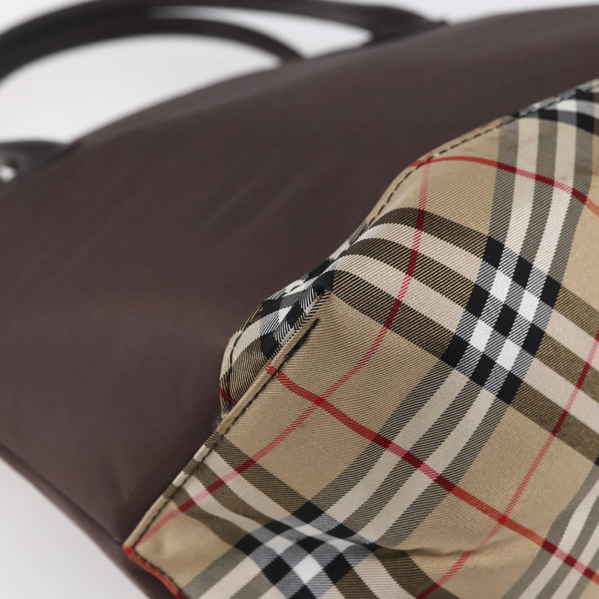 Burberry Blue Label Tote Bag Nylon, BROWN, NYLON, Tote bag