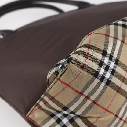 Burberry Blue Label Tote Bag Nylon, BROWN, NYLON, Tote bag