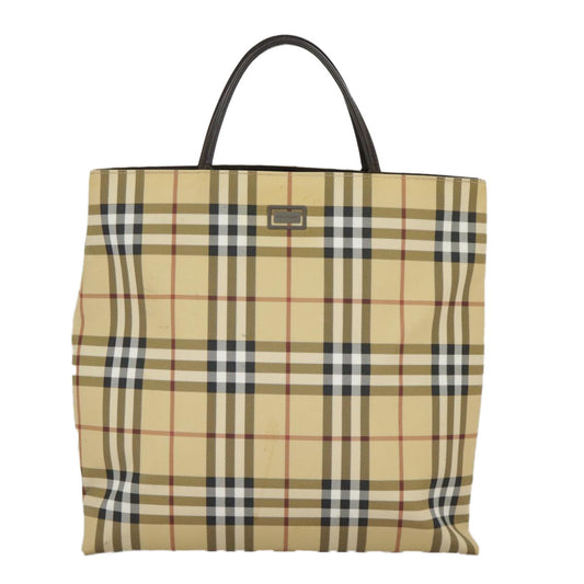 Burberry Nova Check Tote canvas check pattern, BEIGE, CANVAS, Tote bag