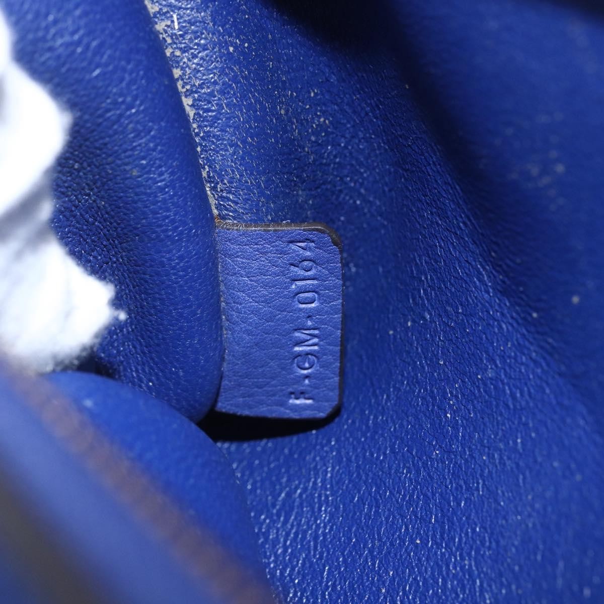 Celine Trapeze Bag Leather with Suede, BLUE, LEATHER, Handbag