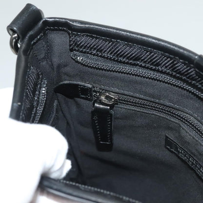 Burberry Front Pocket Messenger Bag Haymarket Canvas, BLACK, CANVAS, Shoulder bag