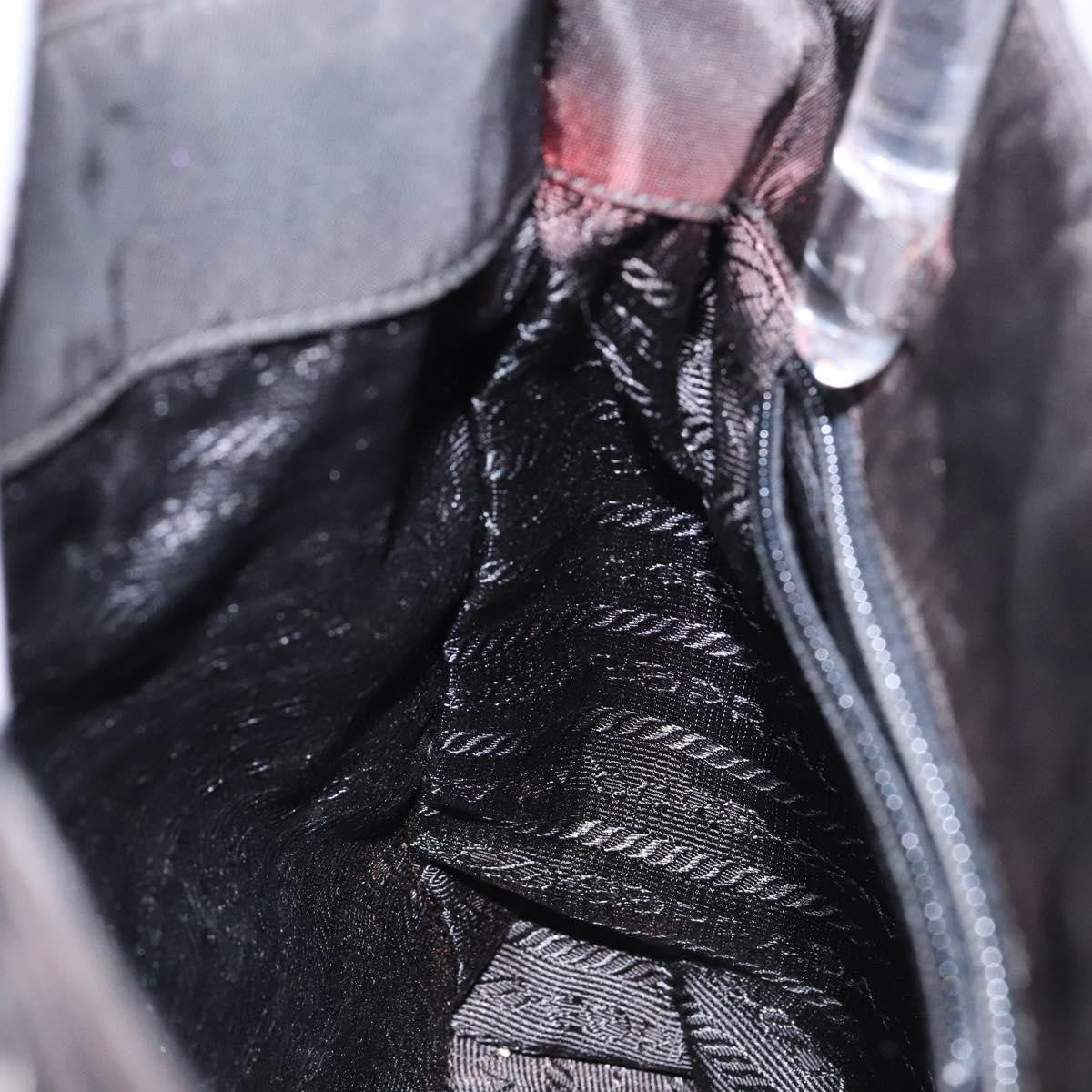 Prada Resin Handle Tote Tessuto, BLACK, NYLON, Tote bag