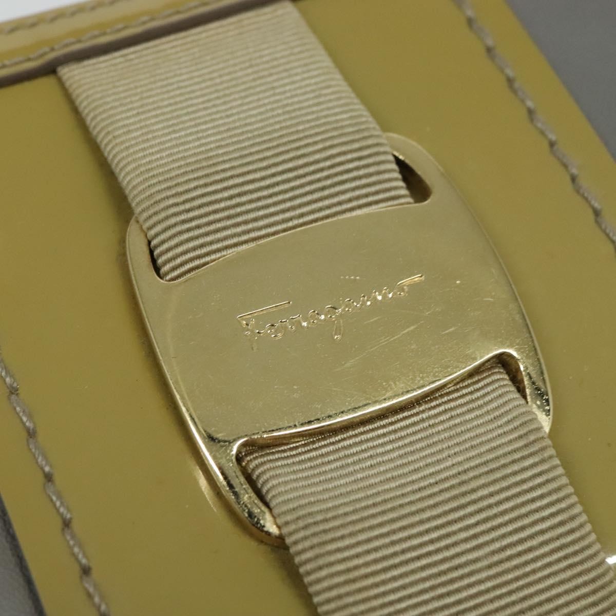 Salvatore Ferragamo Vala Shoulder Bag Leather, GRAY, LEATHER, Shoulder bag