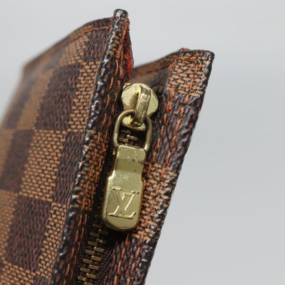Louis Vuitton Marais Bucket Zip Pouch Damier, BROWN, CANVAS, Clutche & pouche