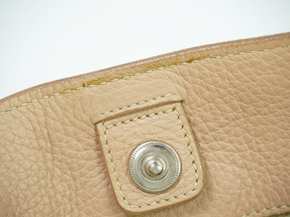 Prada Shopping Tote Vitello Daino, BEIGE, LEATHER, Tote bag