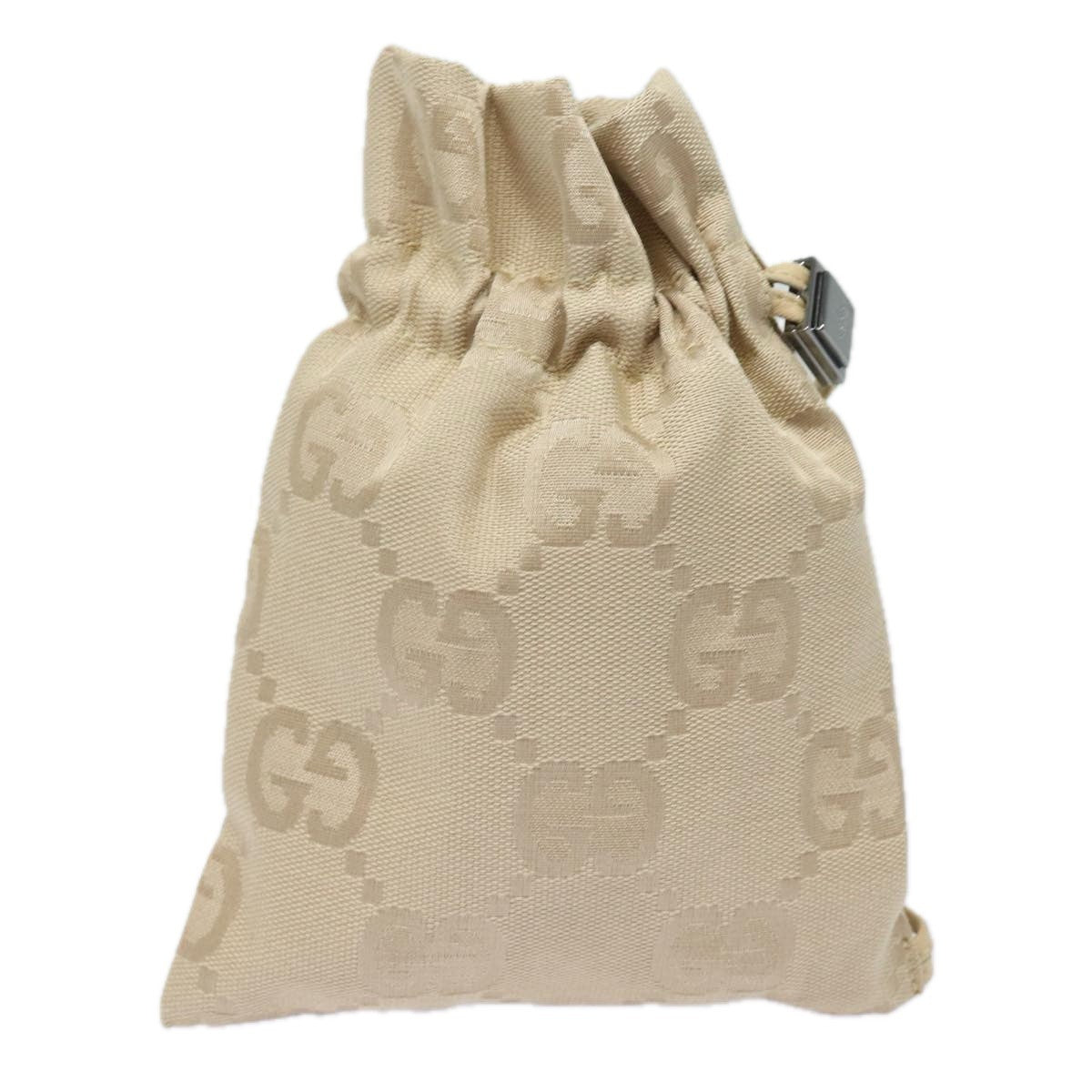 Gucci GG canvas pouch Canvas, BEIGE, CANVAS, Clutche & pouche