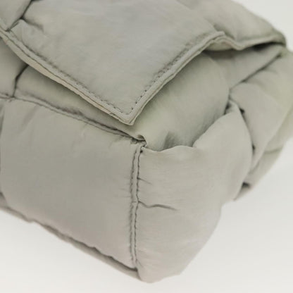 Bottega Veneta Padded Tech Cassette Crossbody Bag Intrecciato Nylon, GRAY, NYLON, Crossbody bag