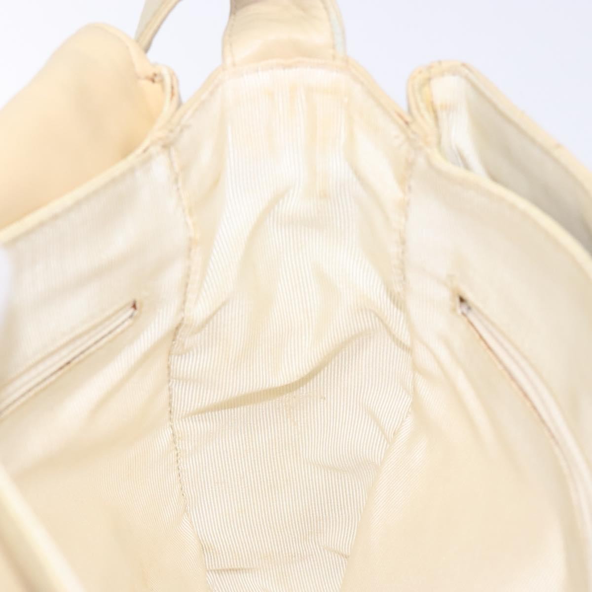 Chanel Vintage CC Flap Crossbody Bag Quilted Lambskin, BEIGE, LEATHER, Shoulder bag