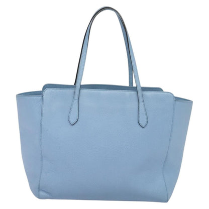 Gucci Swing Tote Leather, BLUE, LEATHER, Tote bag