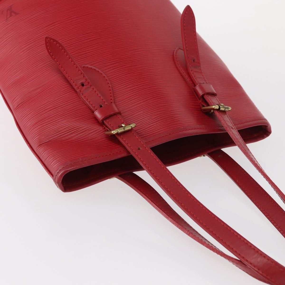 Louis Vuitton Bucket Bag Epi Leather, RED, LEATHER, Shoulder bag