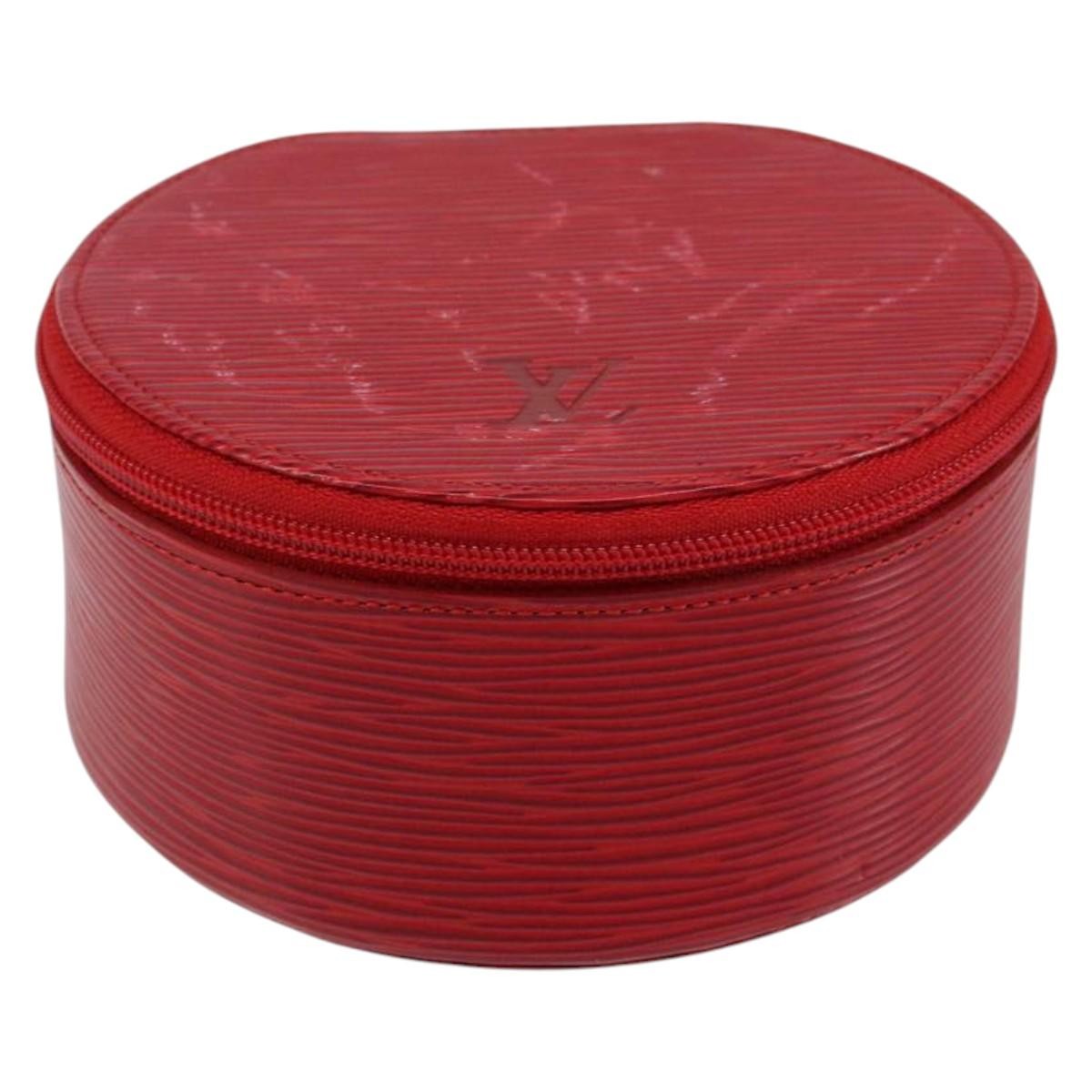 Louis Vuitton Ecrin Bijoux Pouch Epi Leather, RED, LEATHER, Jewelry set