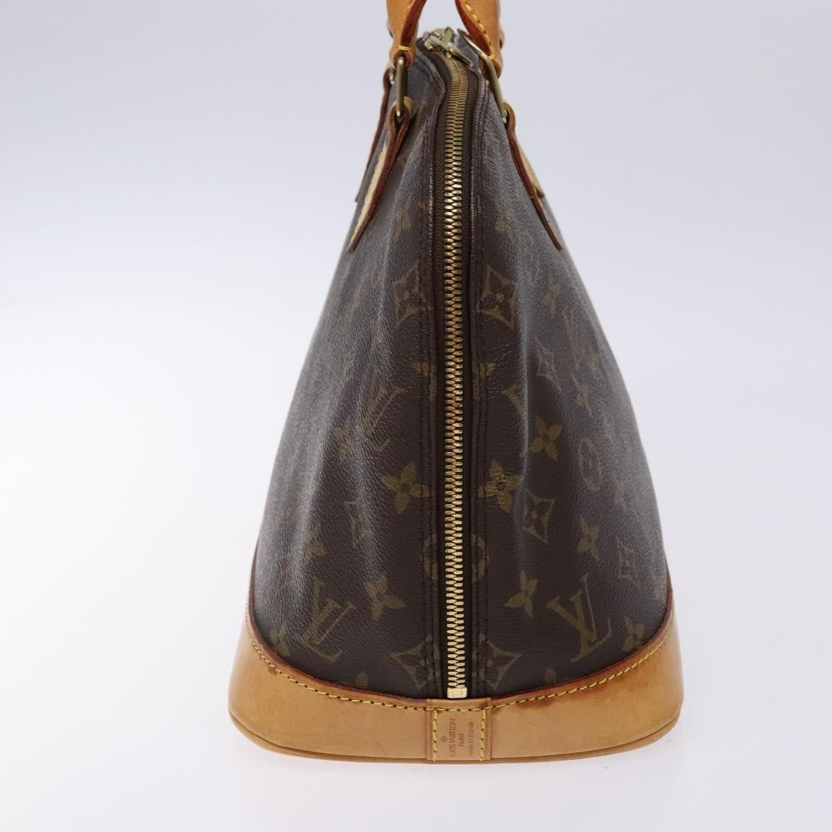 Louis Vuitton Alma Handbag Monogram Canvas, BROWN, CANVAS, Handbag