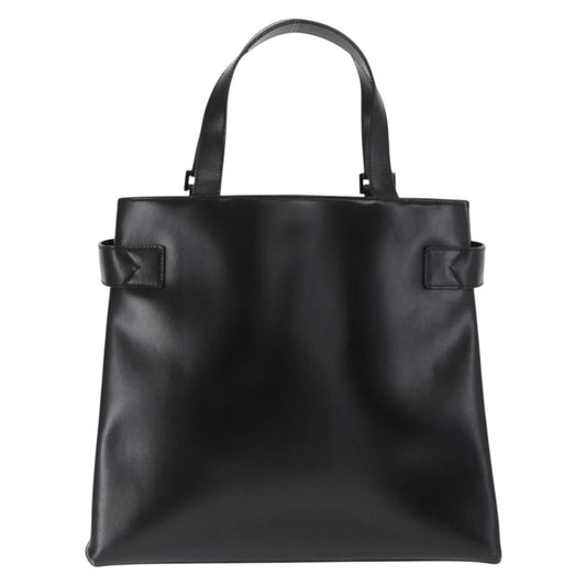 Gucci Vintage Handbag Leather, BLACK, LEATHER, Handbag