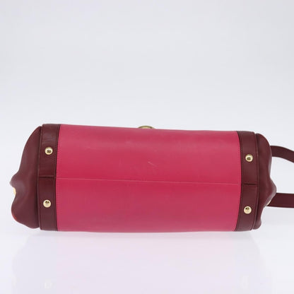 Salvatore Ferragamo Sofia Satchel Leather, PINK, LEATHER, Handbag