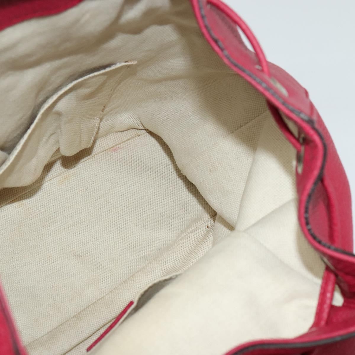 Gucci Bamboo Tassel Backpack Leather, PINK, LEATHER, Backpack