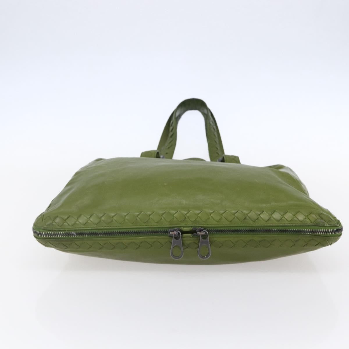 Bottega Veneta Intrecciato Leather, GREEN, LEATHER, Shoulder bag