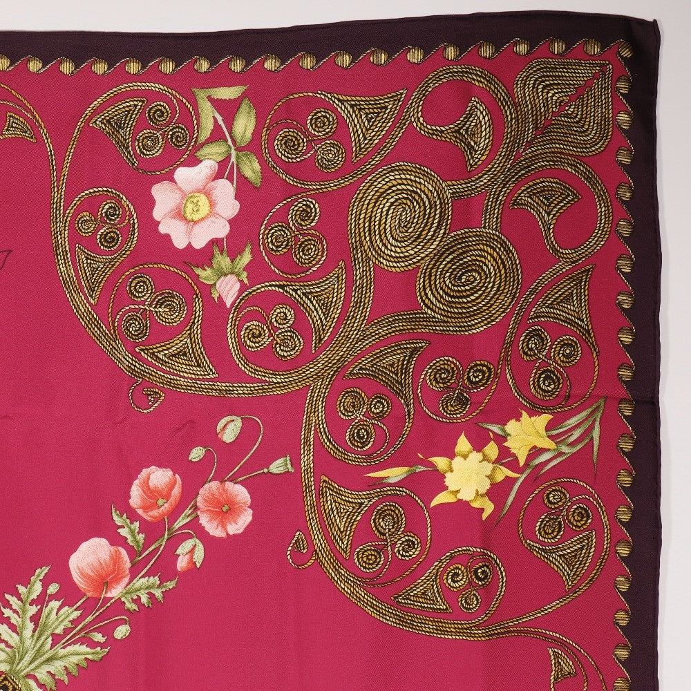 Hermes Carré 90 Silk multicolor, RED, SILK, Scarve & shawl
