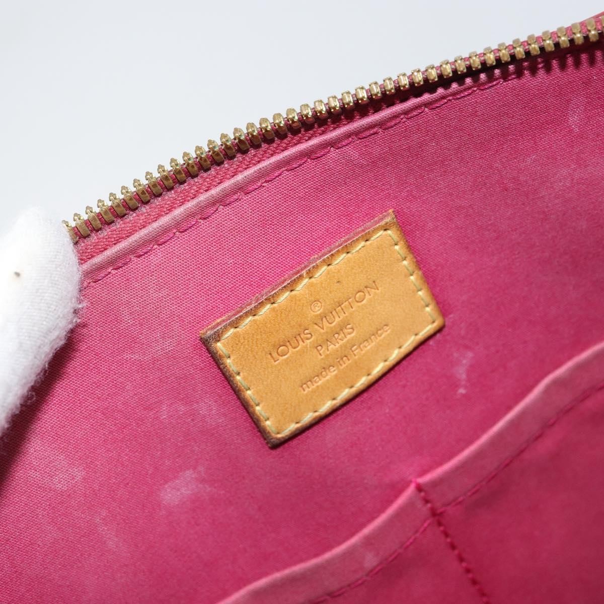 Louis Vuitton Alma Handbag Monogram Vernis, RED, PATENT_LEATHER, Handbag