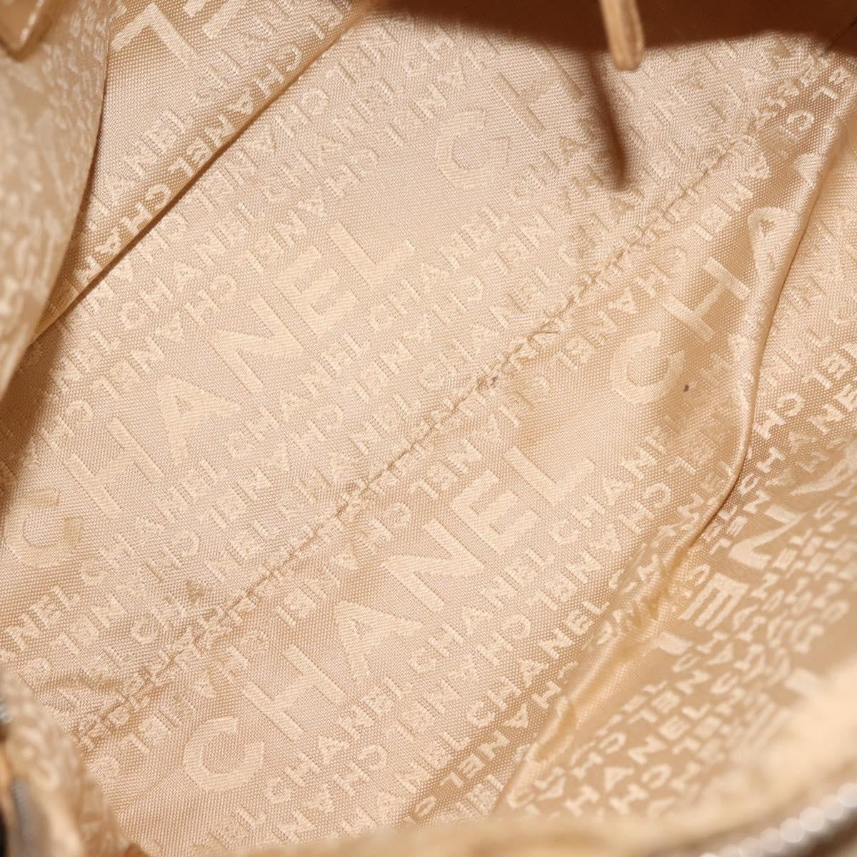 Chanel Lax Accordion Camera Bag Leather, BEIGE, LEATHER, Crossbody bag