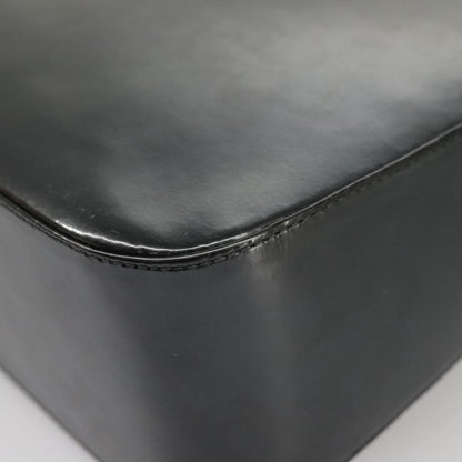 Salvatore Ferragamo Gancini handbag Leather, BLACK, LEATHER, Handbag