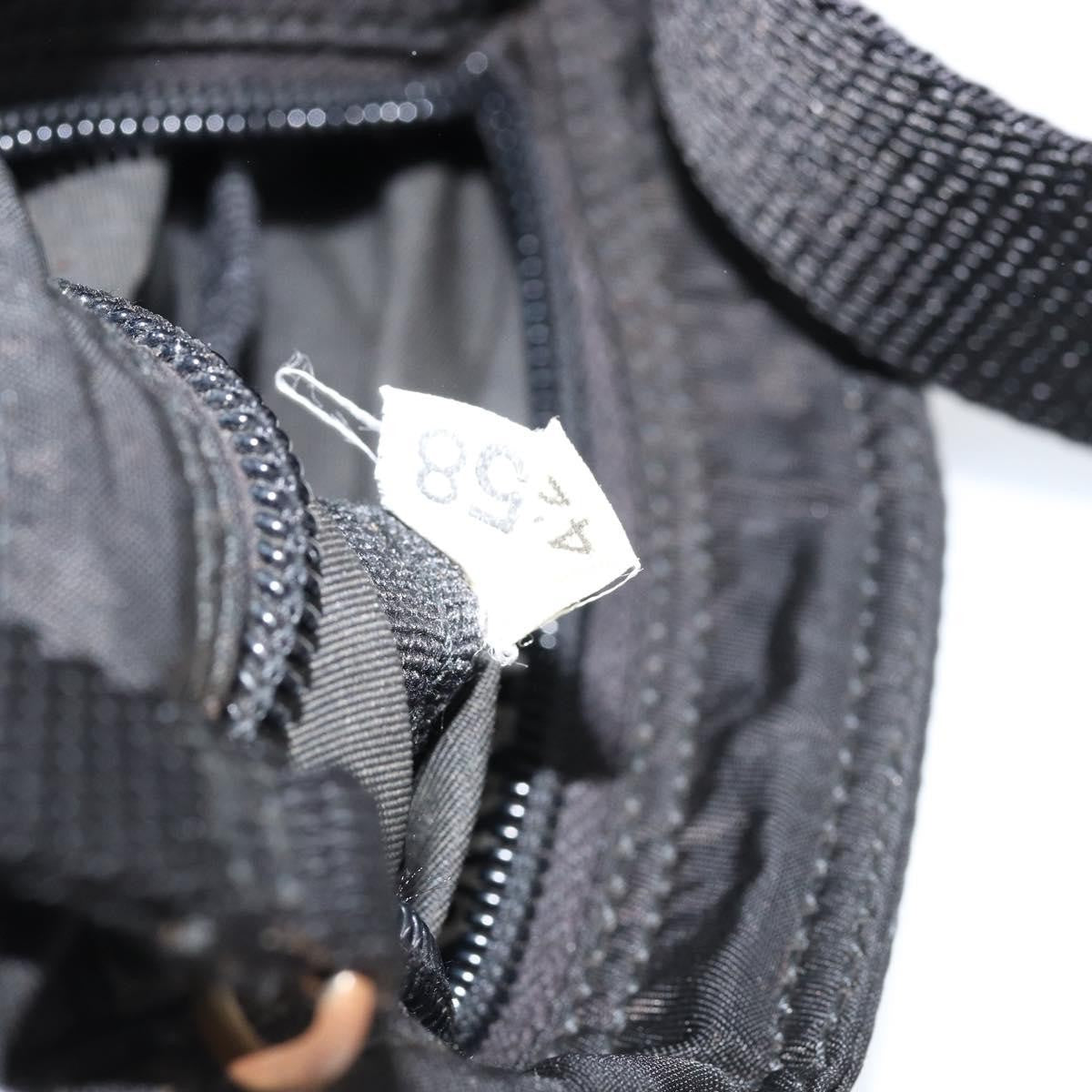 Prada Flat Messenger Bag Tessuto, BLACK, NYLON, Shoulder bag