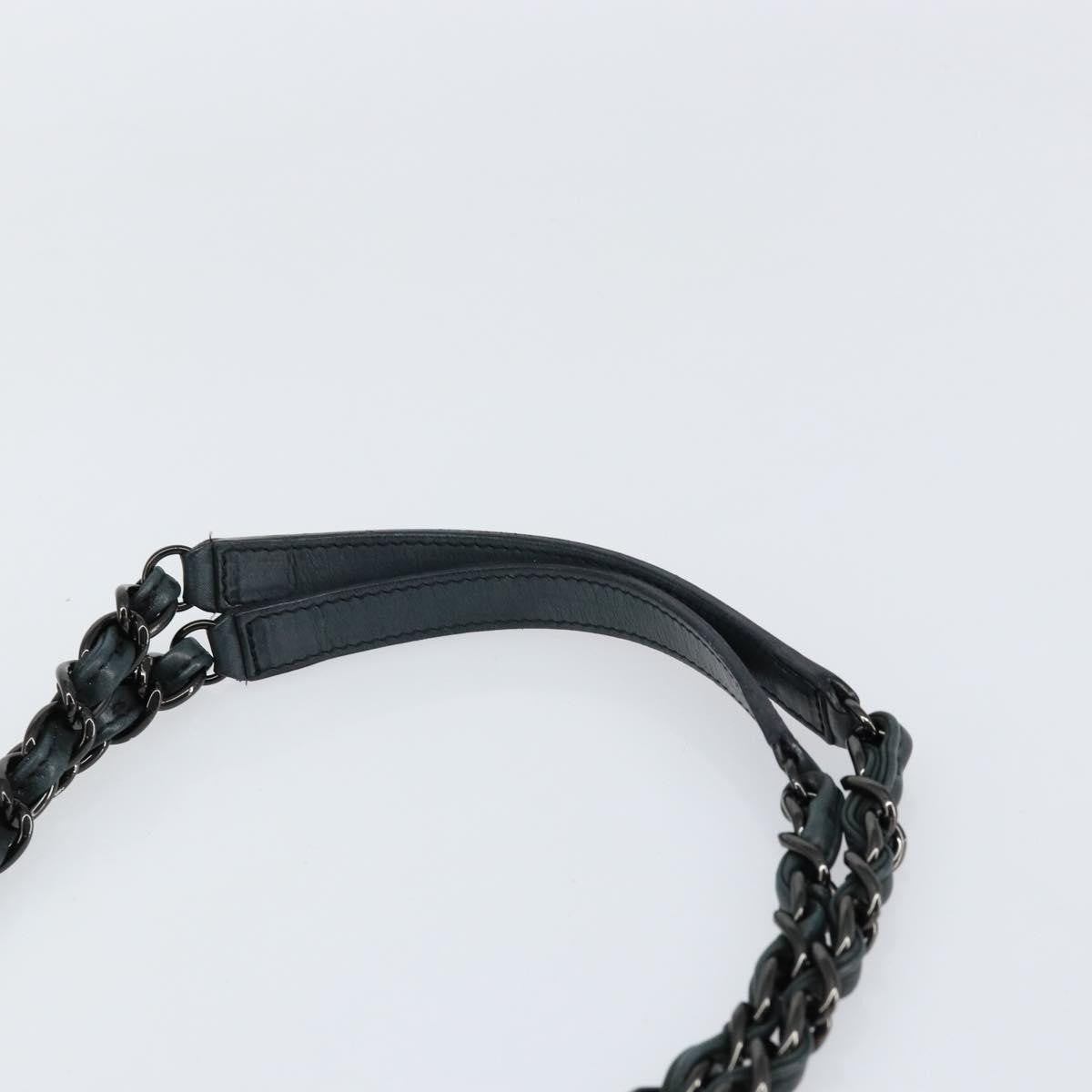 Chanel CC Charm Tote Quilted Iridescent Calfskin, GREEN, LEATHER, Tote bag