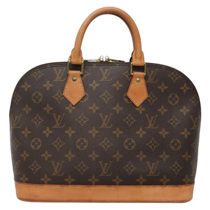 Louis Vuitton Alma Handbag Monogram Canvas, BROWN, CANVAS, Handbag