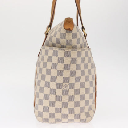 Louis Vuitton Totally Handbag Damier azur, WHITE, CANVAS, Tote bag