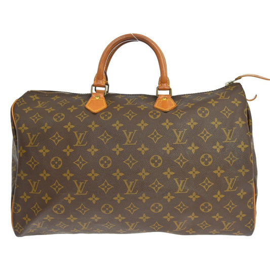 Louis Vuitton Speedy Handbag Monogram Canvas, Brown, Canvas, Handbag