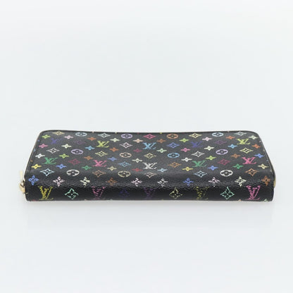 Louis Vuitton Aerogram Zippy Wallet Leather, Black, Canvas, Wallet