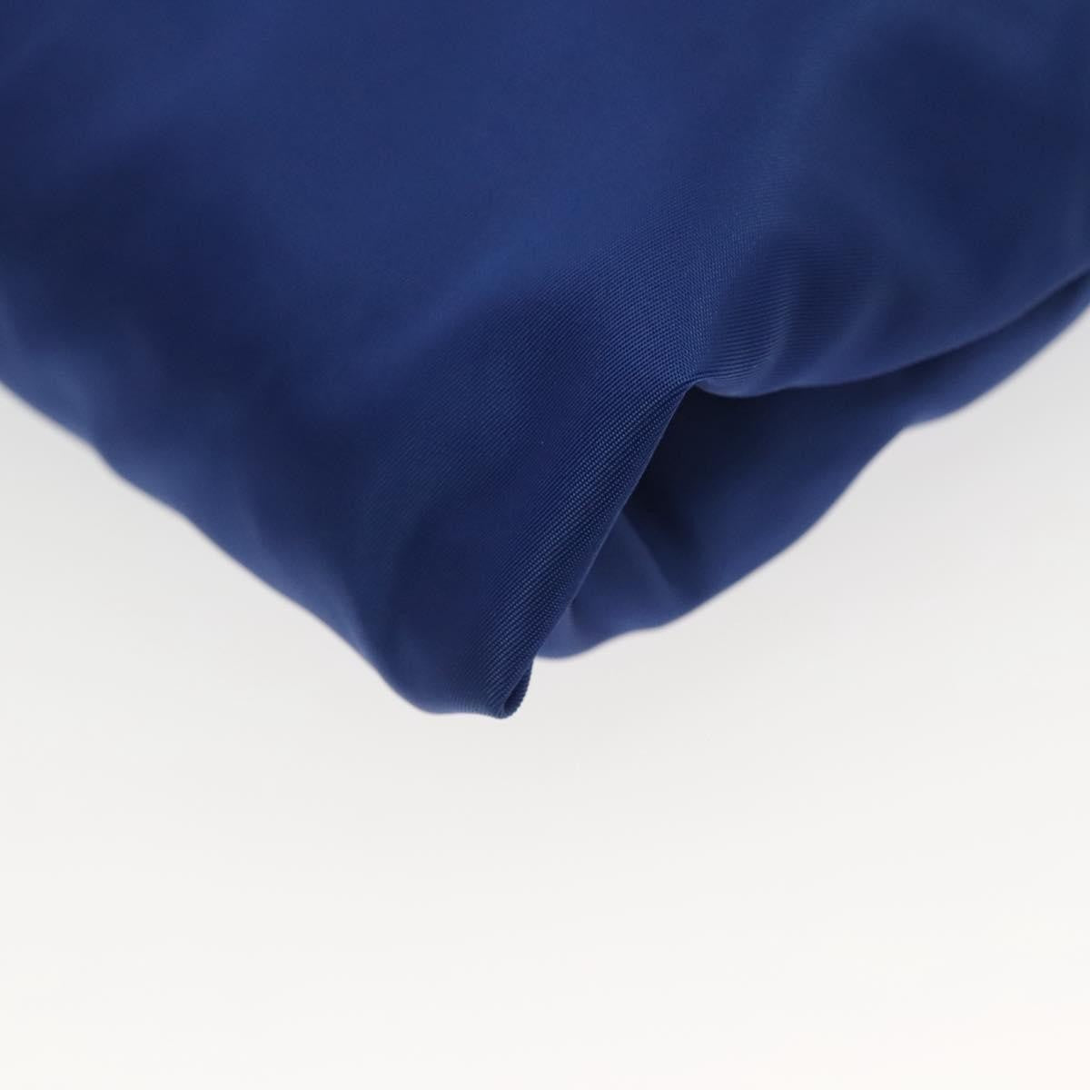 Prada Flat Messenger Tessuto with Leather, BLUE, NYLON, Shoulder bag