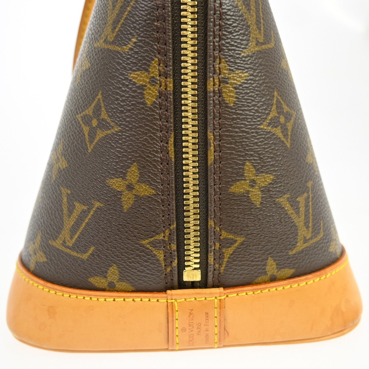 Louis Vuitton Alma Handbag Monogram Canvas, Brown, Canvas, Handbag