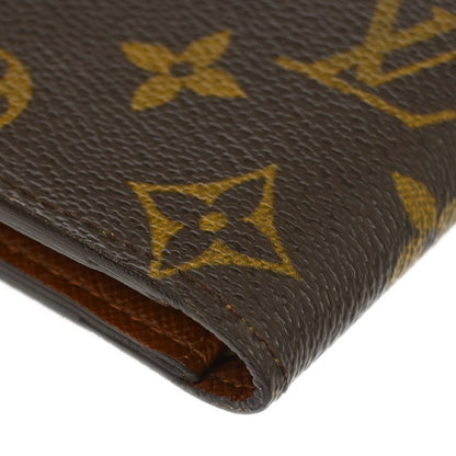 Louis Vuitton Bifold Card Case Monogram Canvas, BROWN, CANVAS, Wallets