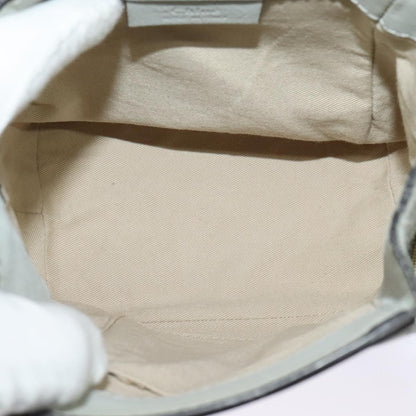 Chloe Faye Backpack Leather and Suede, BLUE, LEATHER, Backpack