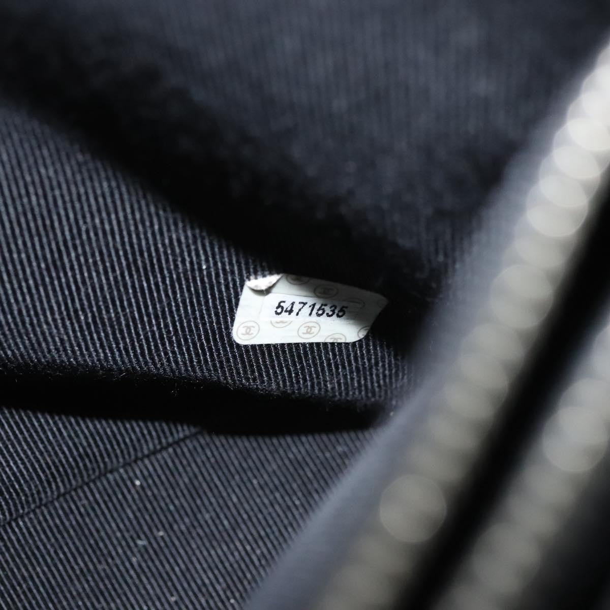 Chanel Vintage Chocolate Bar Tote Quilted Canvas, GRAY, CANVAS, Tote bag