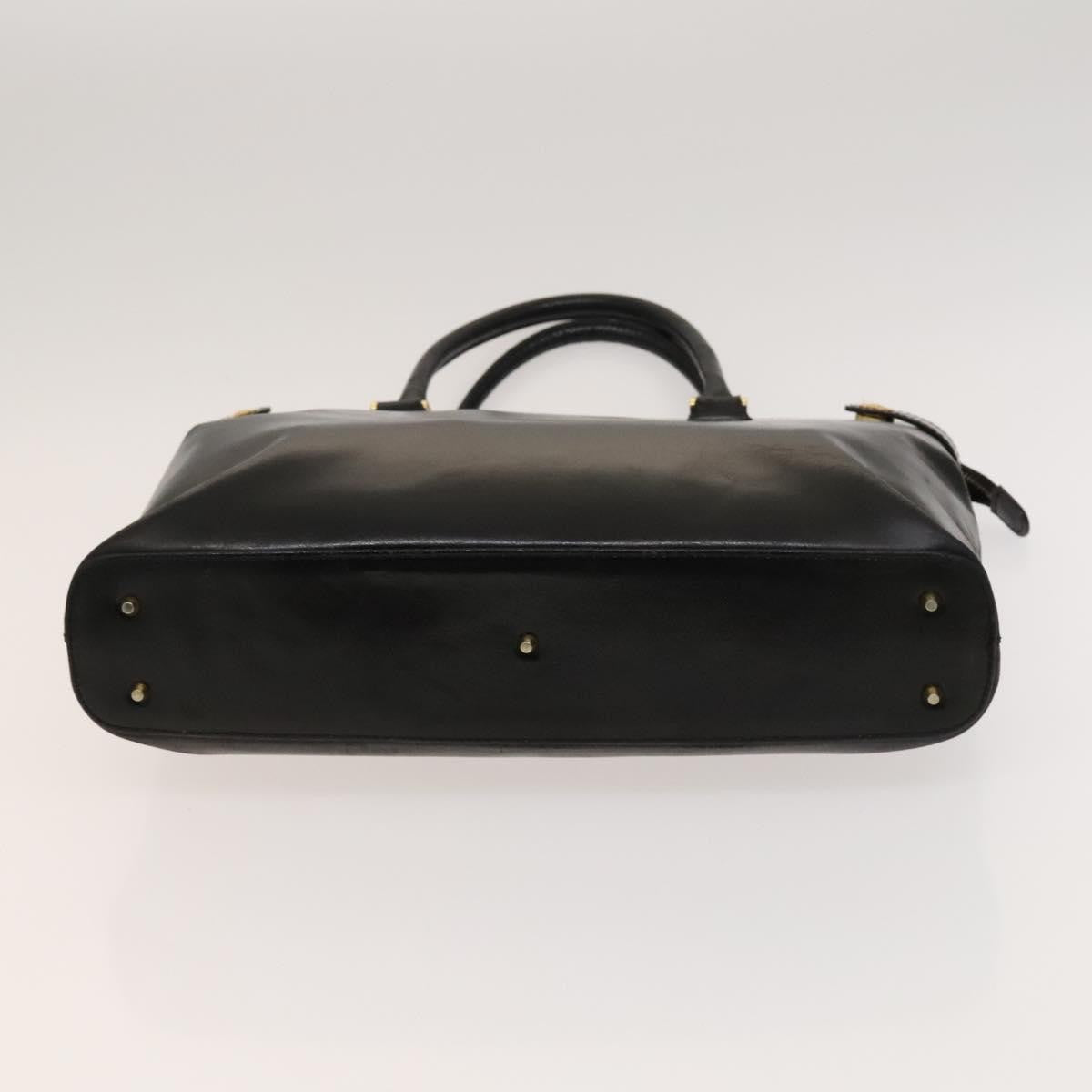 Versace Vintage Handbag Leather, BLACK, LEATHER, Handbag