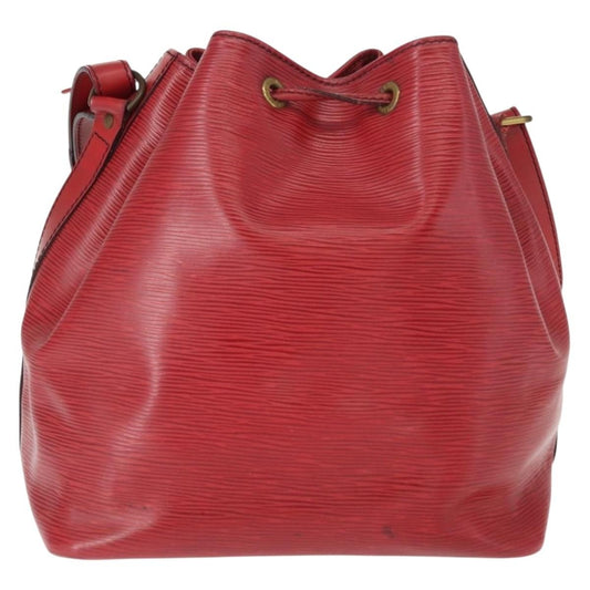 Louis Vuitton Petit Noe Handbag Epi Leather, RED, LEATHER, Shoulder bag