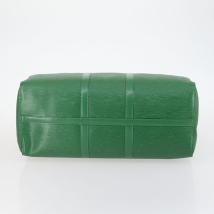 Louis Vuitton Keepall Bag Epi Leather, GREEN, LEATHER, Travel bag