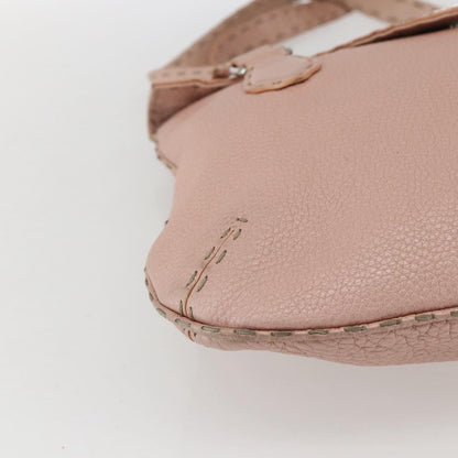 Fendi Selleria Tote Leather, PINK, LEATHER, Tote bag